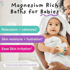 Pink Stork Baby Bath Flakes – Pure Magnesium Chloride Bath Soak for Infants + Toddlers – Fragrance-Free, Non-GMO, No Melatonin – Supports Bedtime Routine, Skin Comfort + Wellness – 16 oz