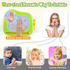 Smasiagon Toddler Toys Age 1-2 Year Old Boys Girls, Magnetic Drawing Doodle Board Pad Educational Learning Toys for 1 2 3 Year Old Boys Girls Gifts Birthday Party (Green)
