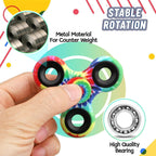 12 Pack Fidget Spinner Toy Bulk for Kids Adults, Metal Tri-Spinner Fidget Set, Hand Spinner for Stress Relief, Easter Birthday Goodie Bag Stocking Stuffers Classroom Prizes for Boy Age 3-12