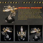 3D Metal Puzzle for Adults, Metal Model kit, Mechanical Armor Puzzle, Adult Brain teasers - The Best Gift for Men (Spacecraft)