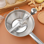 Gatuida Stainless Steel Rotary Food Mill for Tomato Sauce, Manual Potato Ricer, Handheld Potatoes Presser for Mashed Potatoes, Baby Food, Kitchen Tool (Silver)