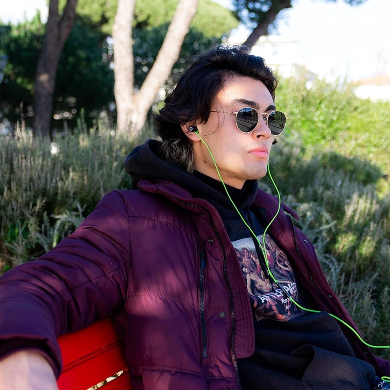 LUDOS Ultra USB C Headphones for iPhone 16 15 Pro Max Plus iPad Pro, 5 Years Warranty, Magnetic USB-C Earbuds for Samsung Galaxy S24 S23 Ultra S22 S21 FE S20 A55 A54 A53, USB Type C Earphones - Green