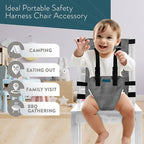 Baby Portable High Chair for Travel | Essential Travel Highchair | Baby Chair Harness