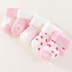 Newborn Baby Boy Girl Caps Mittens Socks Set Cotton Baby Essentials Accessories (Hats+Gloves+Socks)