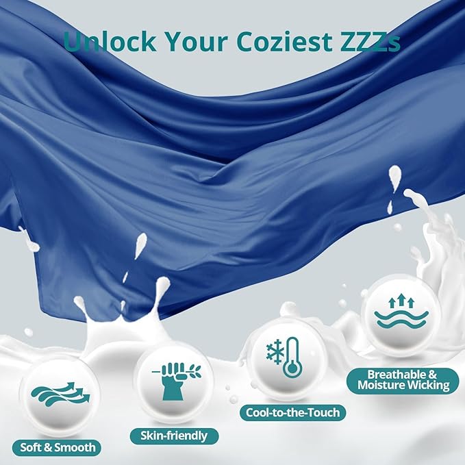 Sasttie Pregnancy Pillows for Sleeping, U Shaped Cooling Full Body Pillow with Removable Cover, Pregnant Women Must Haves, Maternity Essential, Navy