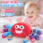Golray Baby Crawling Toys 12-18 Months, Musical Dancing Tummy Time Red Crab with 50 Songs, Walking Moving Baby Sensory Toys, Toddlers Girls Boys Birthday Gifts for Infants 1-3 Years Old