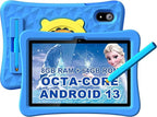 10.1 Inch Kids Tablet with Stylus & Case | Octa-Core 8GB RAM 64GB ROM | 7000mAh Android Tablet for Ages 3-12 | Parental Control, Pre-Installed Apps & GMS Certified