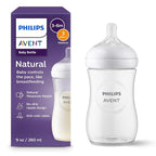 Philips Avent Natural Baby Bottle with Natural Response Nipple (Medium Flow,Flow 3), 9oz, SCY903/01