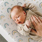 BROLEX Changing Pad Covers for Baby: Boy Girls Ultra Stretchy Soft 2 Pack Rainbow&Stars