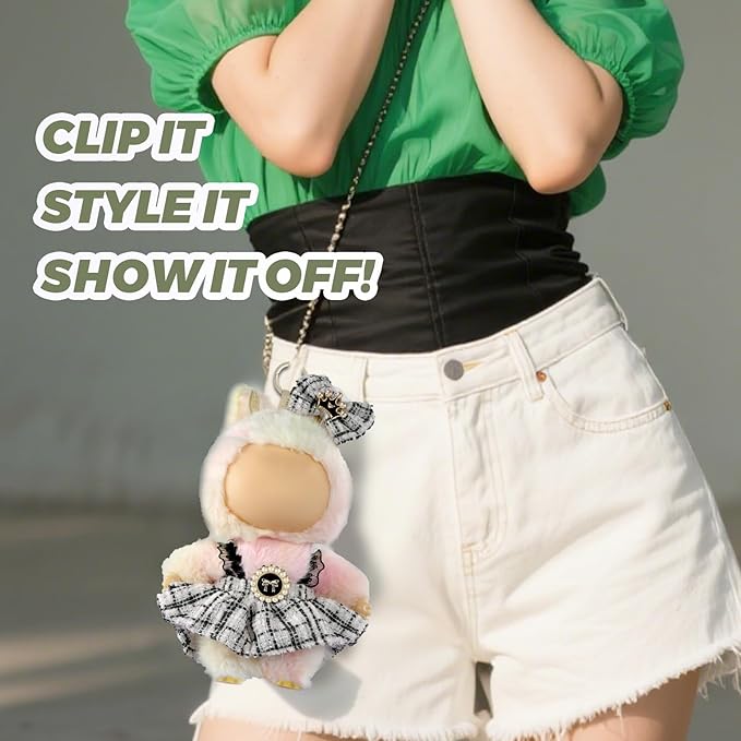 Clothes for LA BUBU 17cm Doll (NO Doll),Outfit for LABUBU,Clothes Set for LA BUBU Dress Up,Accessories for LA BUBU