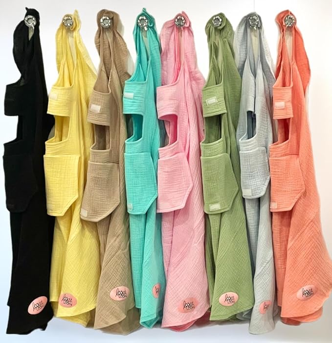 Muslin Nursing Cover for Baby Breastfeeding –with Peekaboo Window -100% Breathable Cotton Privacy Nursing Shawl - Multiuse Apron for Moms