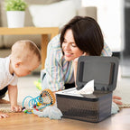 Wet Baby Wipes Dispenser - Large Capacity Wipe Holder Seal-Designed Dust-Proof Wet Wipes Container Keep Diaper Wipes Fresh