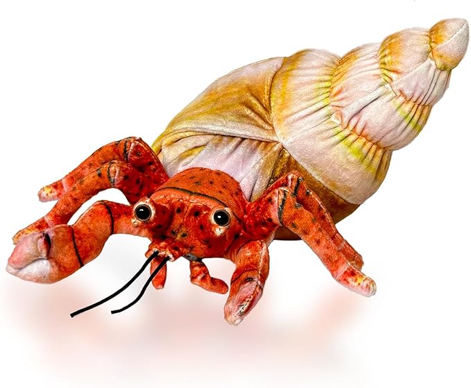 Hermit Crab Plush Toy,Crab Stuffed Animal,Simulated Plush Toy,Soft Stuffed Toy for Adults Birthday for Boys and Girls-10 Inch
