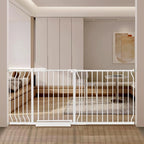 Extra Wide Baby Gate with Door Pressure Mounted 66.92-71.65 Inch,Child Baby Gates for Doorways No Drilling,Walk Through Dog Gate Indoor for The House Kitchen Stairs,White