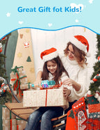 Amazmic Kids Karaoke Microphone Machine Toys for Girls Bluetooth Microphone with LED Light, Birthday Gift for Girls Boys 3 4 5 6 7 8 9 10 11 12 Year Old Kids Toys(Blue)