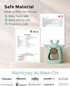 Momcozy Glow Baby Kit, Baby Shower & Registry Essential Kit for Grooming & Cleansing Care, Includes Electric Nail File, Teether, Bath Brush, Cradle Cap Brush,Comb, Finger Toothbrush,Newborn Must-Have