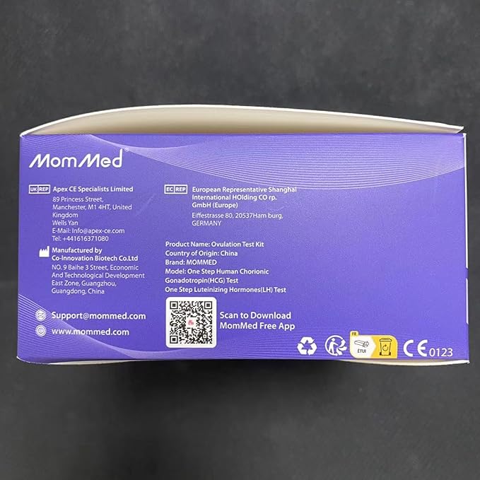MomMed Ovulation Test Kit (HCG15-LH40), 15 Pregnancy & 40 Ovulation Test Strips with 55 Urine Cups Reliable & Quick Early Pregnancy Test