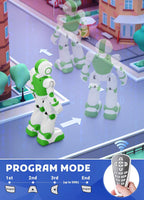 Robot Toys for Kids,Programmable Remote Control Smart Walking Dancing Robot Toy with Gesture & Sensing for Age 4 5 6 7 8 9 10 Year Old Boys for Birthday Present,Green