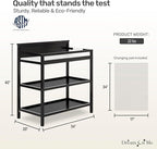 Dream On Me Jax Universal Changing Table in Matte Black