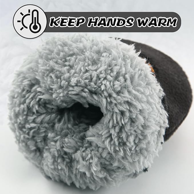 BAVST Baby Toddler Winter Mittens Girls Warm Fleece Lined Gloves Kids Sherpa Lined Mittens for Boys