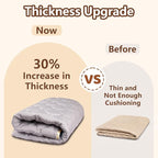 Baby Play Mat, 50x50 Playpen Mat with Super Soft Touch, Activity Playmat with Upgraded Anti-Slip Bottom, Machine Washable Crawling Mat for Floor & Picnic(Boho Color Blocks)