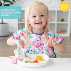 Bumkins Bibs - Toddler Bibs, Waterproof, Large for 1-3 Years, Short Sleeve