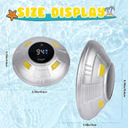 TKY Baby Bath Thermometer with Floating Toys - Digital Water & Room Temperature Monitor, Rechargeable Thermometer with Alerts for Newborn Bath Essentials, Infant Safety