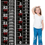 Tatuo Growth Chart Wall Labels Height Indicator Tape Ruler Growth Chart Decor Height Indicator Adhesive Ruler for Home Room Measuring (Black)
