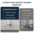 ACOMOPACK Baby Play Mat for Floor 1.3" Thick Memory Foam Play Mat 79"×118" Tummy Time Crawling with Non-Slip Bottom for Living Room,Nursery,Soft Velvet Playpen Mats for Kids,Infants（Light Grey）