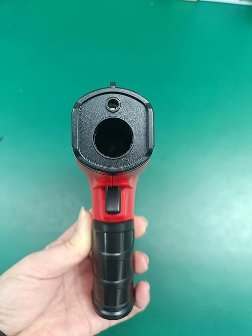 Infrared Thermometer Gun,SQECH Laser Thermometer Gun -58℉～1112℉(-50℃～600℃),Non-Contact Temperature Gun with Adjustable Emissivity&Color Backlight for Cooking, Pizza Oven,BBQ,Fridge,Engine,HVAC(Red)