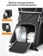 besrey Baby Backpack Carrier, Toddler Hiking Backpack with Safety 3-Height Seat, Adjustable Straps&Waist Belt, Foldable Frame Lightweight Large Capacity Child Carrier for Hiking (Black/Grey)