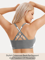 Angelhood Nursing Bras for Breastfeeding, Seamless Nursing Sports Bra Support Yoga Maternity Bras Pregnancy Sleep Bralette