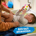 LiKee Fidget Popper Sensory Baby Toys for 10+ Months, Push and Popping Busy Board, Montessori Toys for 1+ Years Old, Airplane Car Travel Toy for Toddlers 1-3 Stress Relief (Hedgehog)