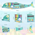 Activity Wall Busy Board Panels, Montessori Sensory Toys, Wall Activity Center, Educational Toy, Interactive Wooden Learning Toy for Toddler Playroom & Children's Daycare