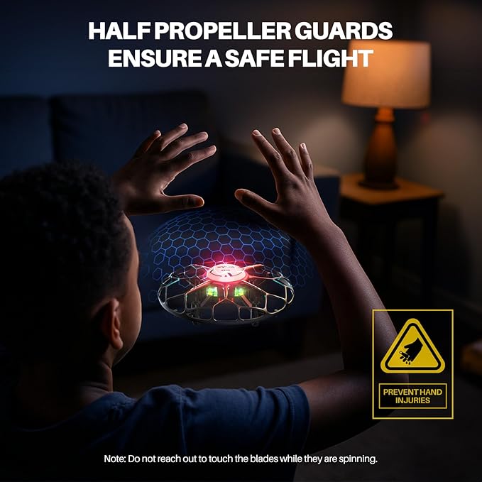 SYMA Drone for Kids with 7-Color LED Light, X660 Mini Drone with 3D Flip, Rotary Ascent, Headless Mode, Speed Switch and Full Protection RC Toys Gifts for Beginners Adults