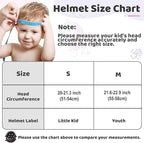 Color Gradient Adjustable Kids Bike Helmet Toddler Skateboard Helmets Boys Girls Child Ventilation Helmet for Multi-Sports Skating Cycling Scooter Balance