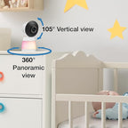 VTech 2-Cameras Smart WiFi Baby Monitor with 1080p FHD Video, Free App with Motion Video, Sound/Motion Detection and Notifications, 7" IPS Display with Split-Screen, Pan-Tilt-Zoom: Smart HQ Max Twin