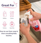 Arau Baby Unscented Foam Bottle Wash, Natural Plant Based Baby Bottle & Dish Soap, No Artificial Fragrance or Additives, Gentle for Washing Bottles, Pacifiers and Toys, Easy Rinse, 15.21 Fl Oz