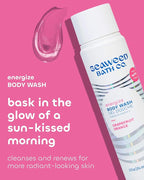 Seaweed Bath Co. Energize Body Wash - Grapefruit Orange | Foaming Shower Gel Cleanser with Natural Ingredients | Vegan, Paraben and Sulfate Free | For Women and Men | 12 oz (Pack of 2)