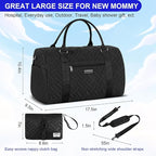 Diaper Bag Tote: Mommy Bag, Baby Bag for Boy and Girl, Mom Hospital Bag, Twins or 2 Kids Diapers Bag