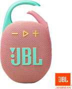JBL Clip 5 - Ultra-Portable, Waterproof & Dustproof Bluetooth Speaker, Big Pro Sound with Punchy bass, Integrated Carabiner, Up to 12 Hours of Play, Made in Part with Recycled Materials (Pink)