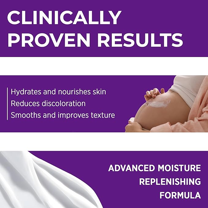 Stretch Mark Cream Prevention for Pregnancy - Maternity Cream for Stretch Marks Removal | Nourishing Formula – Prevents Stretch Marks & Improves Elasticity - 4 oz (120g) (4 oz (120g))
