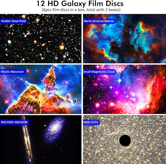 Galaxy Projector for Bedroom,Star Projector,HD Image Large Projection for Bedroom Night Light,Planetarium Projector Galaxy Night Light Projector for Kids Include 4K Replaceable 13 Galaxy Discs