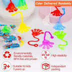 40 Pcs Sticky Hands For Kids Party Favor Goodie Bag Stuffer Stretchy Treasure Box Toy Exchange Classroom Prize Bulk Toy Pinata Filler School Gift Bag Small Favors Slap Hand Christmas Party Supplies