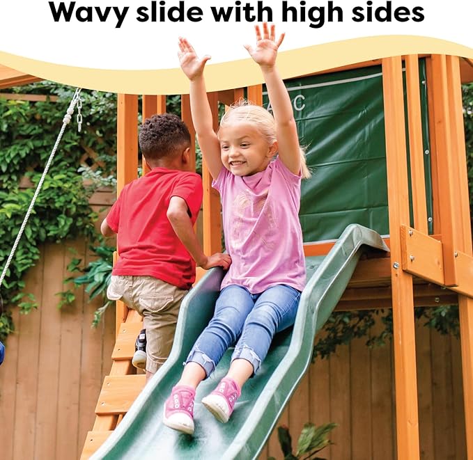 KidKraft Appleton Wooden Swing Set, (Amazon Exclusive)