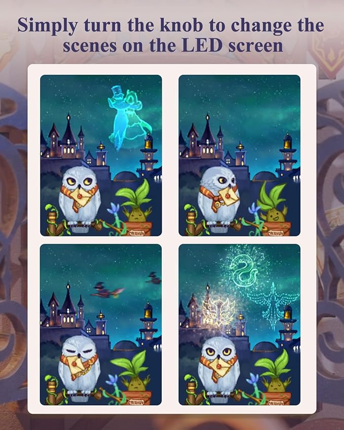 Tonecheer DIY Miniature House Kit, Wooden Dollhouse Kit with White Noise,Tiny Diorama House Building Set with Electronic Screen Craft Kits Make for Aduls (Magic Shop)