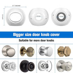 Door Knob Child Proof Universal Size 2.7" Diameter Baby Door Knob Safety Cover for Kids Easy Grip Baby Proof Door Knob Covers Hard for Toddlers to Open Child Safety Door Knob Covers (4 Pack)