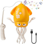 Magic Dancing Octopus Toys, Musical LED Toy, 3 Colors Available (Yellow)