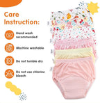 Baby Cotton Training Pants 6 Packs Toilet Training Underpants Absorbent Toddler Potty Training Underwear 2T-5T