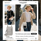 Neck Wallet - Rfid Wallet Women - passport holder for travel - Travel Wallet Passport Holder For Travel Women - 10.3x6.8inch (Silver White)